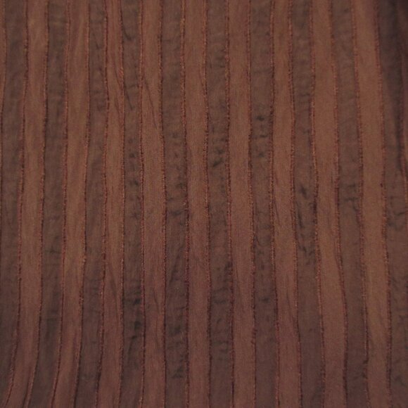 NWT Hill House Cosima Nap in Chocolate Brown Tonal Stripe Smocked Maxi Dress L - Picture 6 of 6